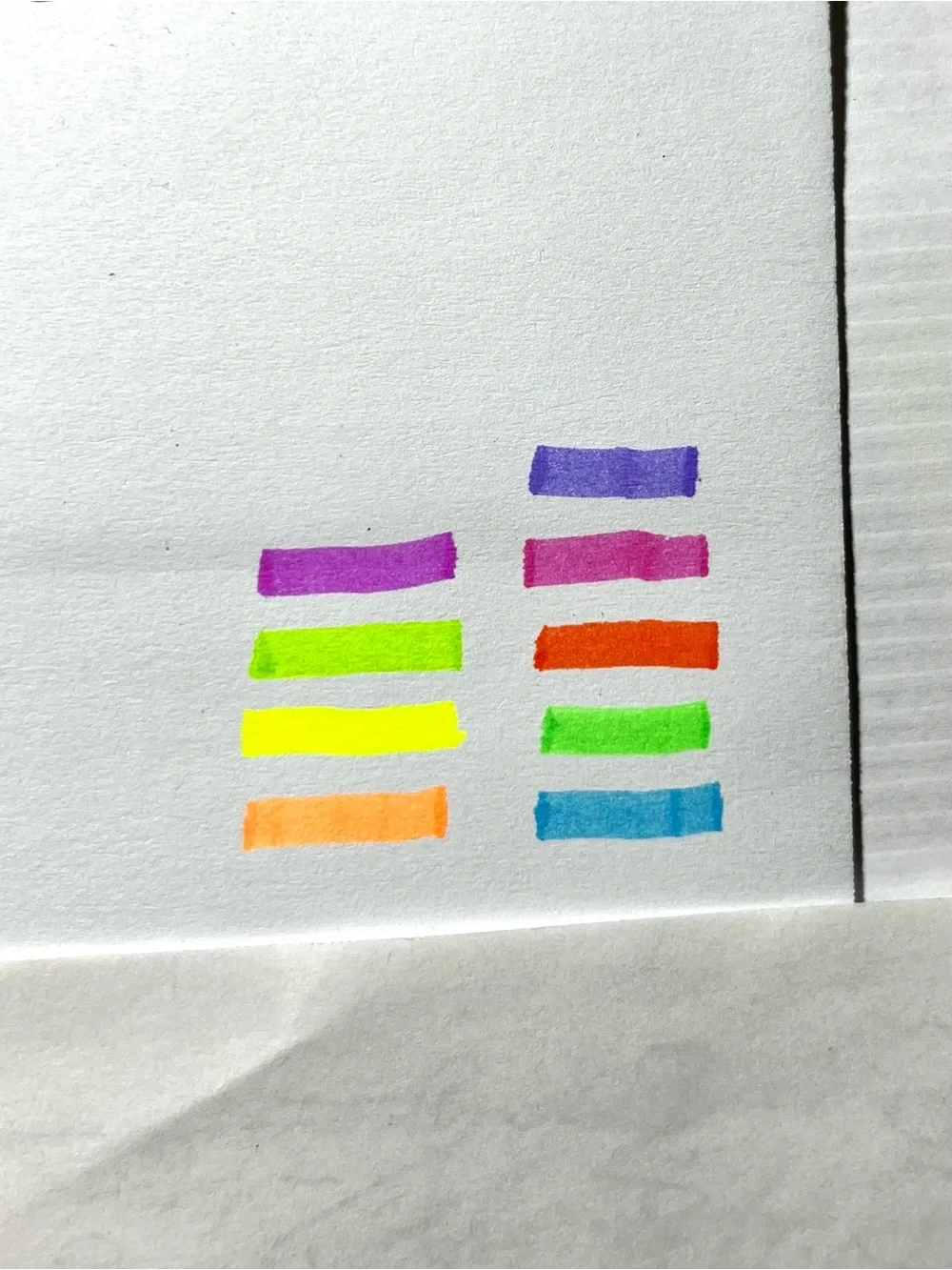 Yoobi Mini Highlighters Set of 9 Rainbow Chisel Tip School Office Supplies